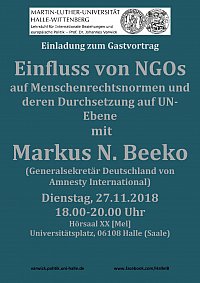 Gastvortrag Markus N. Beeko